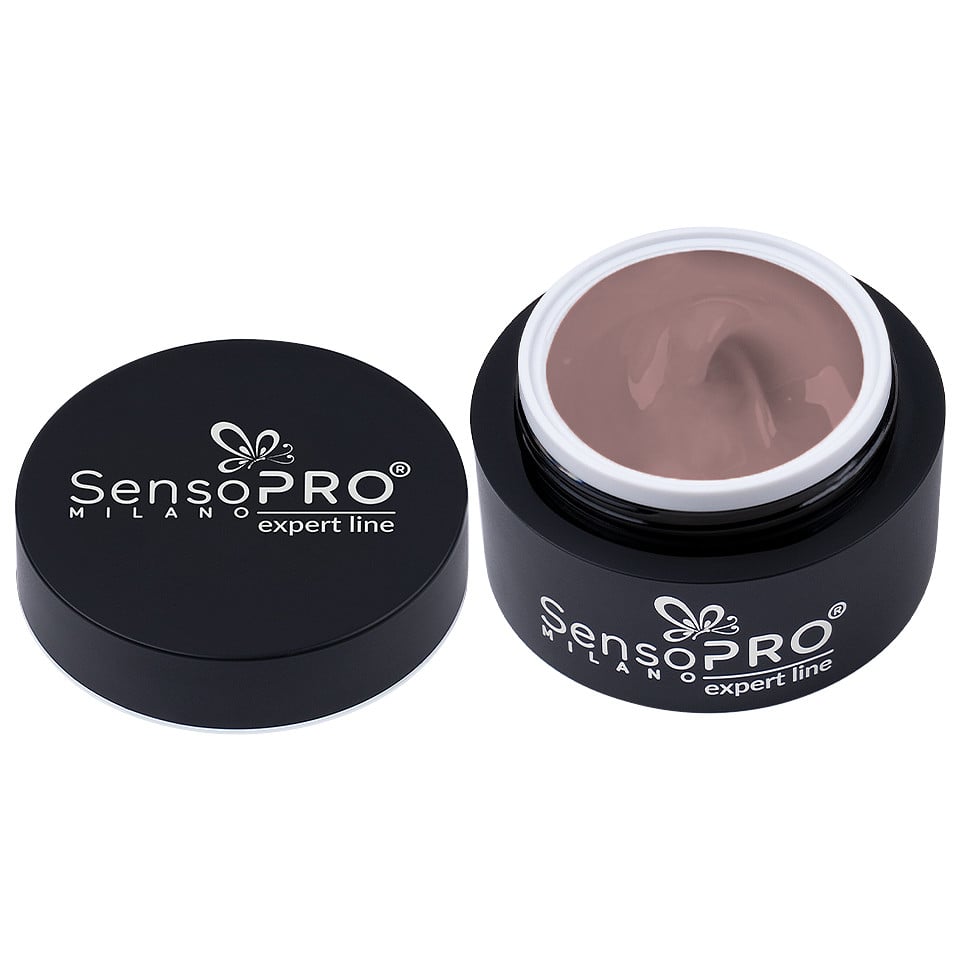 Gel Constructie Unghii Expert Line SensoPRO Milano Cashmere Nude 15ml 1