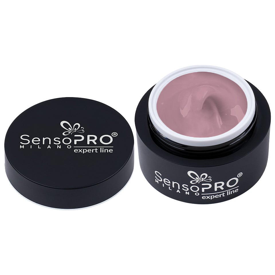 Gel Constructie Unghii Expert Line SensoPRO Milano Rose Pink 15ml 1