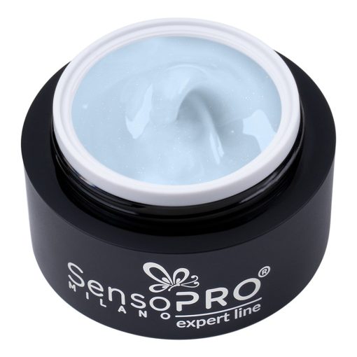 Gel Constructie Unghii Expert Line SensoPRO Milano - Shimmer Baby Blue 15ml-Geluri UV > Geluri UV Constructie