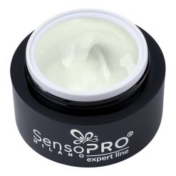Gel Constructie Unghii Expert Line SensoPRO Milano - Shimmer Milky White 15ml-Geluri UV  data-eio=