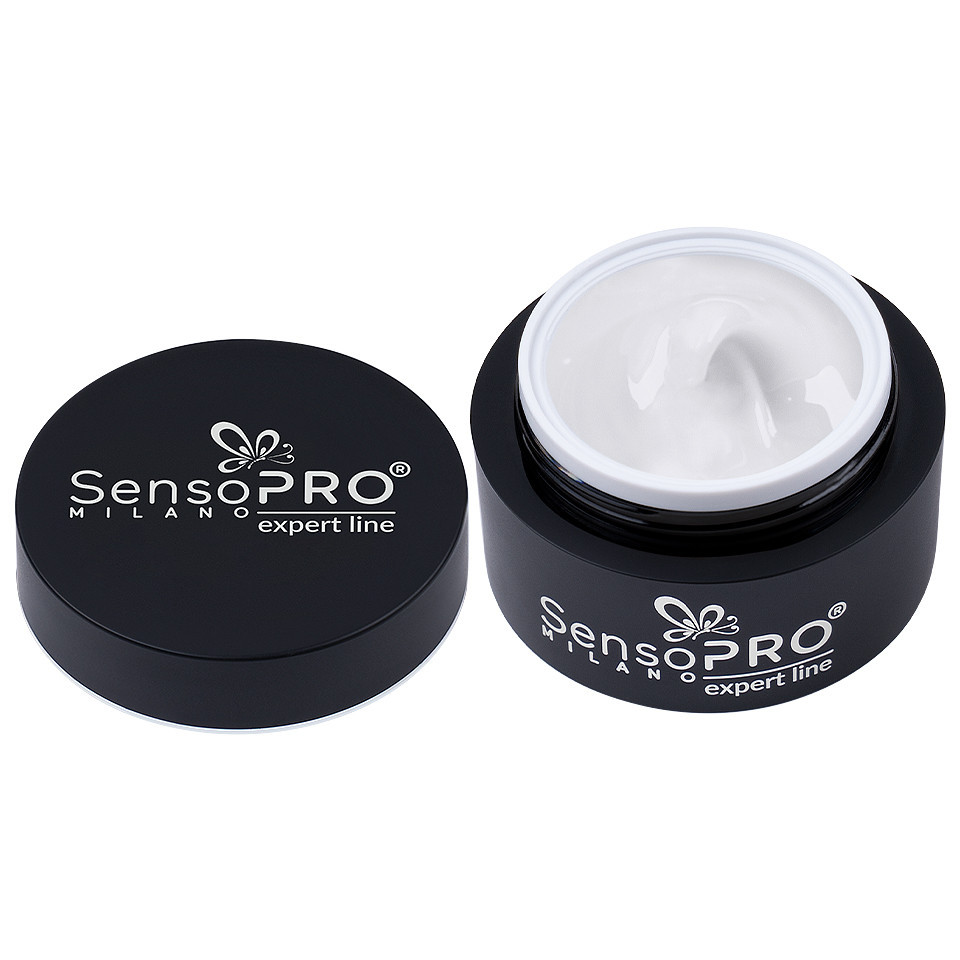 Gel Constructie Unghii Expert Line SensoPRO Milano White 15ml 1
