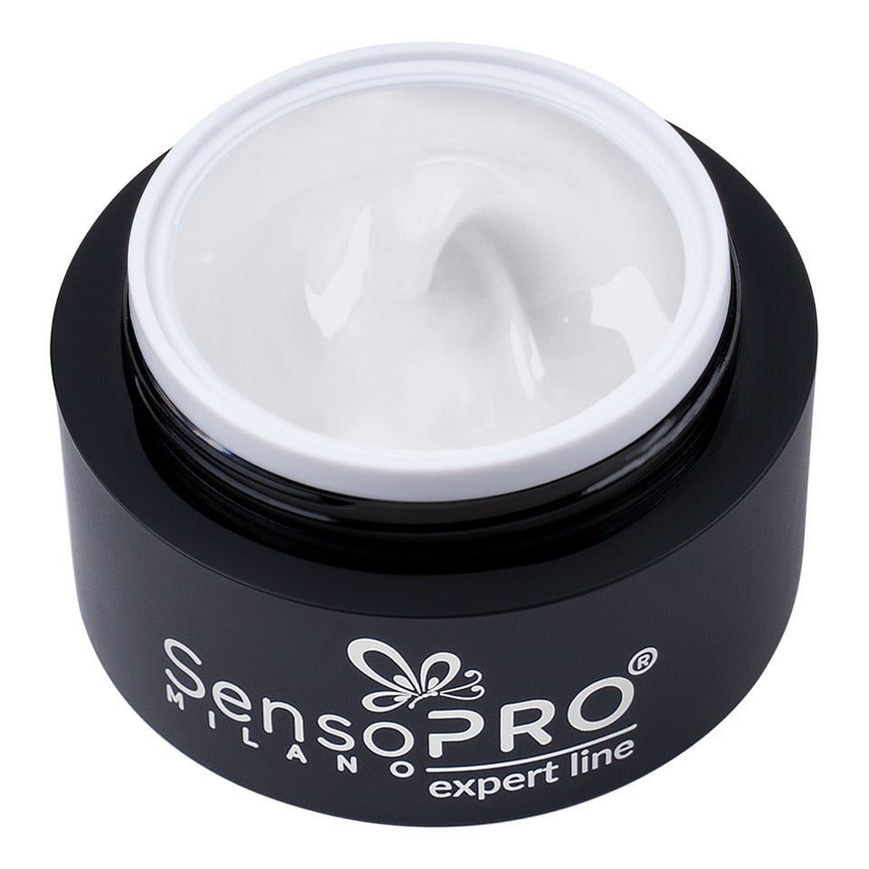 Gel Constructie Unghii Expert Line SensoPRO Milano - White 15ml-Geluri UV > Geluri UV Constructie