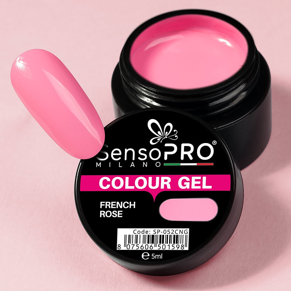 Gel UV Colorat French Rose 5ml SensoPRO Milano 2