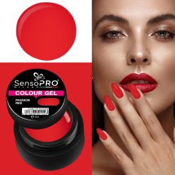 Gel UV Colorat Passion Red 5ml SensoPRO Milano 3