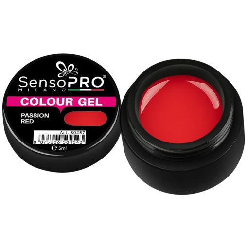 Gel UV Colorat Passion Red 5ml