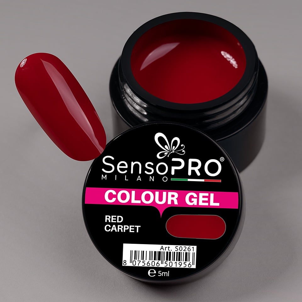 Gel UV Colorat Red Carpet 5ml SensoPRO Milano 3