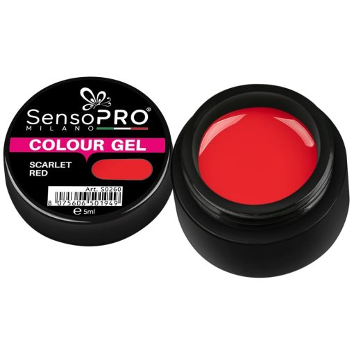 Gel UV Colorat Scarlet Red 5ml