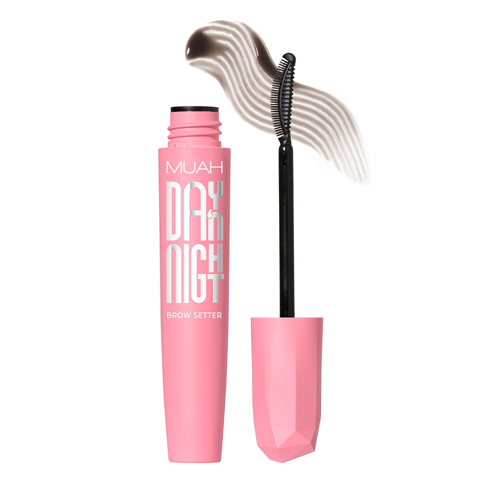 Gel fixator pentru sprancene Muah Day'n Night - Dark Brown-Cruelty Free-Makeup Cruelty Free