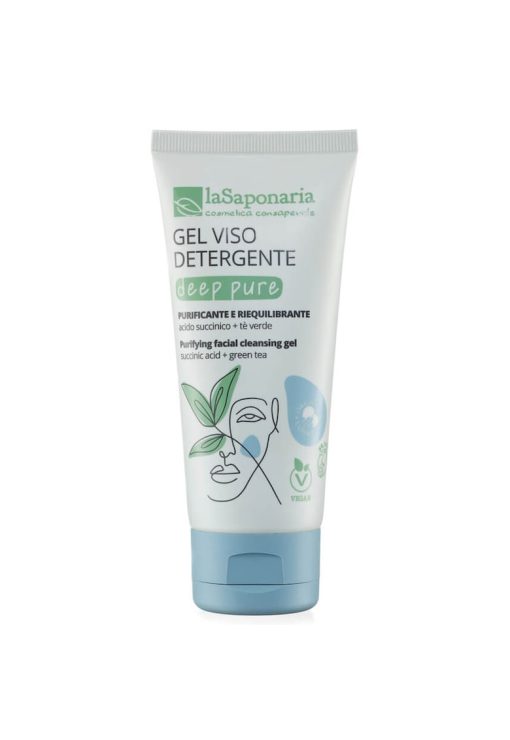 Gel purificator pentru curatarea fetei La Saponaria - 100 ml-FEMEI/INGRIJIRE COSMETICA/Ingrijire corp-INGRIJIRE COSMETICA/Ingrijire corp