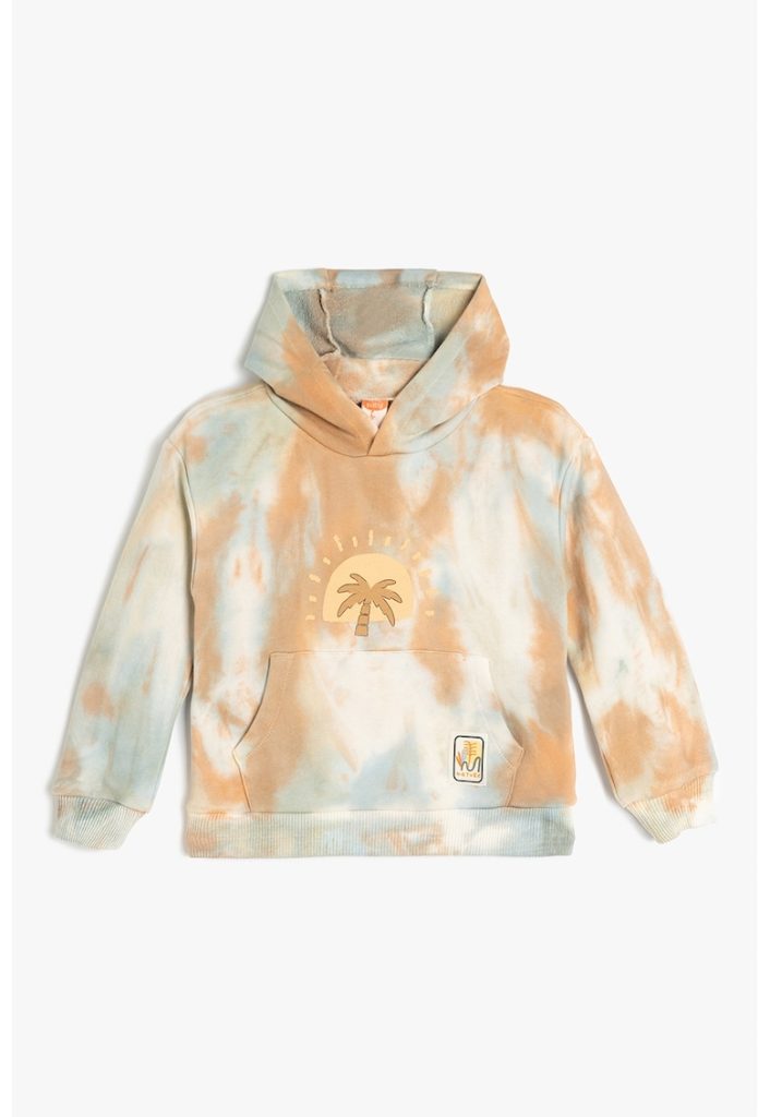Hanorac cu buzunar kangaroo si model tie-dye-BAIETI/IMBRACAMINTE/Bluze-IMBRACAMINTE/Bluze