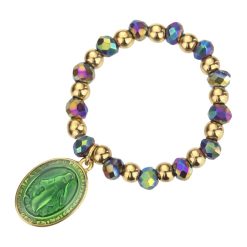 Inel cu margele si talisman-FEMEI/GENTI SI ACCESORII/Bijuterii-GENTI SI ACCESORII/Bijuterii