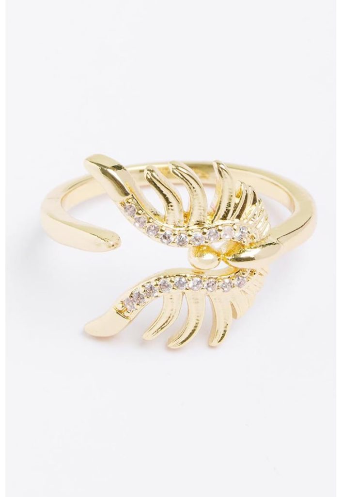 Inel din alama in forma de fluture-FEMEI/GENTI SI ACCESORII/Bijuterii-GENTI SI ACCESORII/Bijuterii