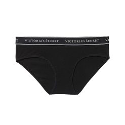 Logo cotton hiphugger panty - black Xl-Imbracaminte-