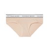 Logo cotton hiphugger panty - champagne S-Imbracaminte-