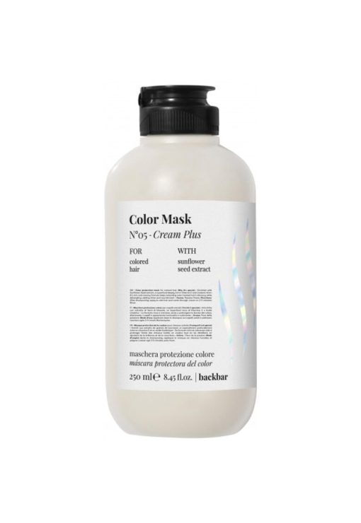 Masca pentru Mentinerea culorii parului vopsit  Back Bar N°05 Cream Plus - 250 ml-FEMEI/INGRIJIRE COSMETICA/Produse cosmetice-INGRIJIRE COSMETICA/Produse cosmetice