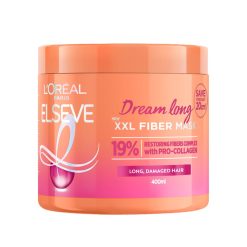 Masca pentru parul lung - deteriorat -  Elseve Dream Long - XXL Fiber Mask - 400 ml-FEMEI/INGRIJIRE COSMETICA/Produse cosmetice-INGRIJIRE COSMETICA/Produse cosmetice