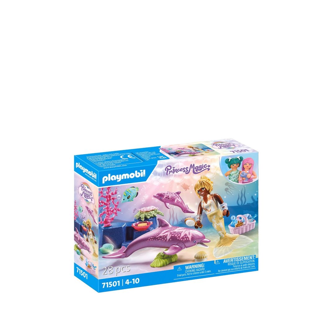 Mermaid with dolphins-Jucarii-