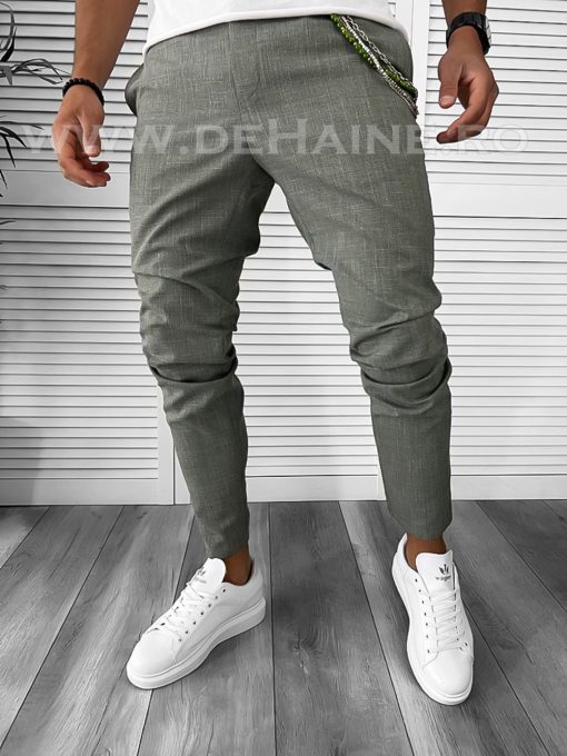 Pantaloni barbati casual regular fit gri B7881 D5-4.1-Pantaloni > Pantaloni casual