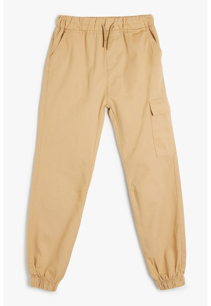 Pantaloni conici cu snur de ajustare-BAIETI/IMBRACAMINTE/Blugi-IMBRACAMINTE/Blugi