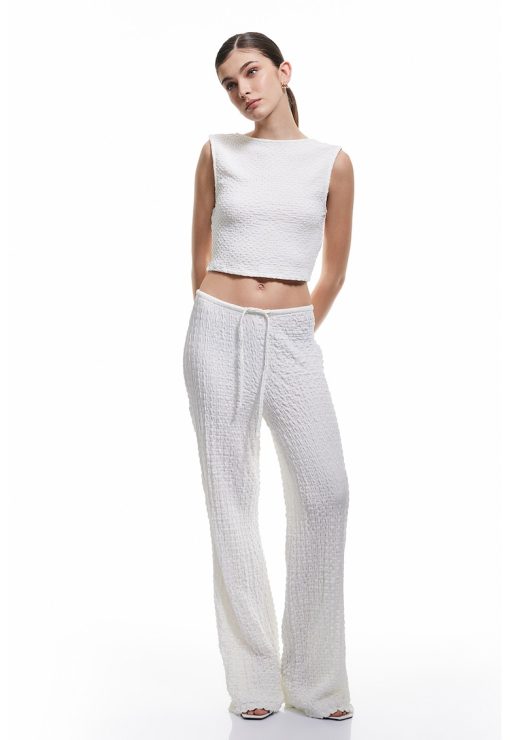 Pantaloni cu snururi-FEMEI/IMBRACAMINTE/Pantaloni si colanti-IMBRACAMINTE/Pantaloni si colanti