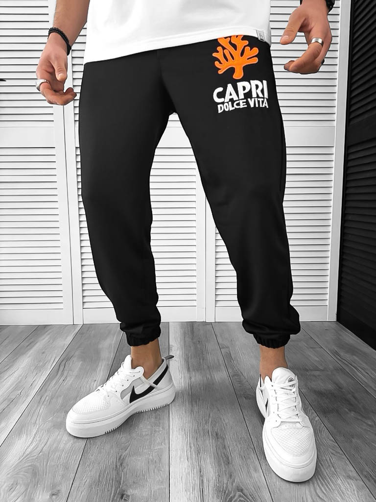 Pantaloni de trening cargo  bej   conici 12918 O2-4.2-Pantaloni > Pantaloni de trening