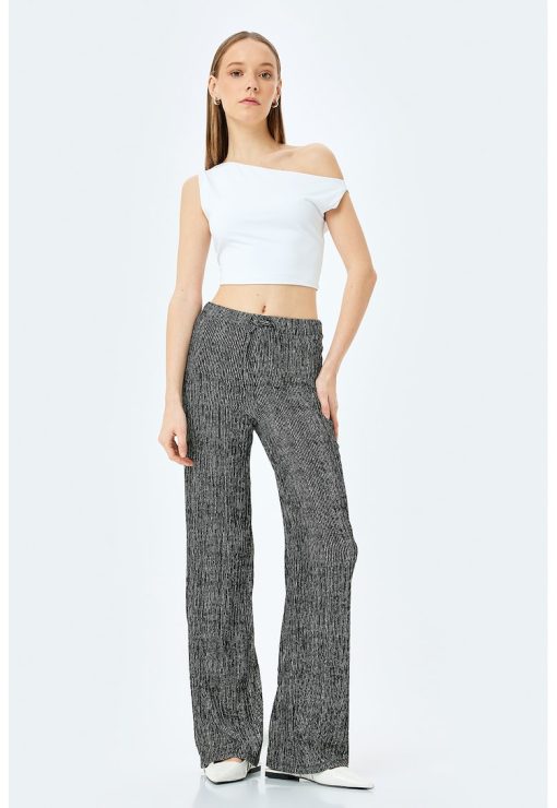Pantaloni drepti cu talie ajustabila-FEMEI/IMBRACAMINTE/Pantaloni si colanti-IMBRACAMINTE/Pantaloni si colanti