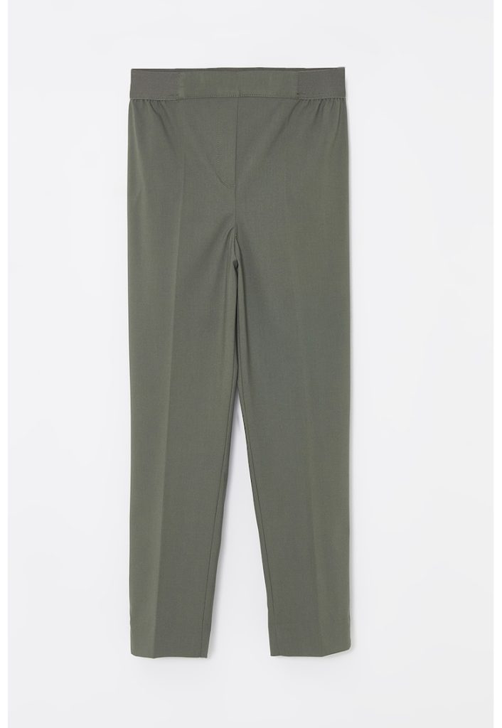 Pantaloni drepti uni cu buzunare cu refilet-FEMEI/IMBRACAMINTE/Pantaloni si colanti-IMBRACAMINTE/Pantaloni si colanti