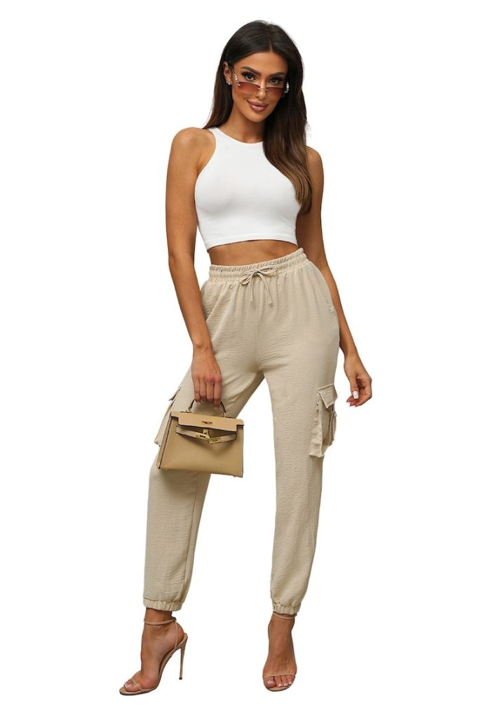 Pantaloni jogger femei  O/XYS3237-FEMEI/IMBRACAMINTE/Pantaloni si colanti-IMBRACAMINTE/Pantaloni si colanti