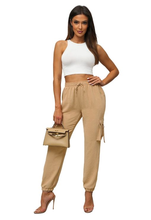Pantaloni jogger femei  O/XYS3237-FEMEI/IMBRACAMINTE/Pantaloni si colanti-IMBRACAMINTE/Pantaloni si colanti