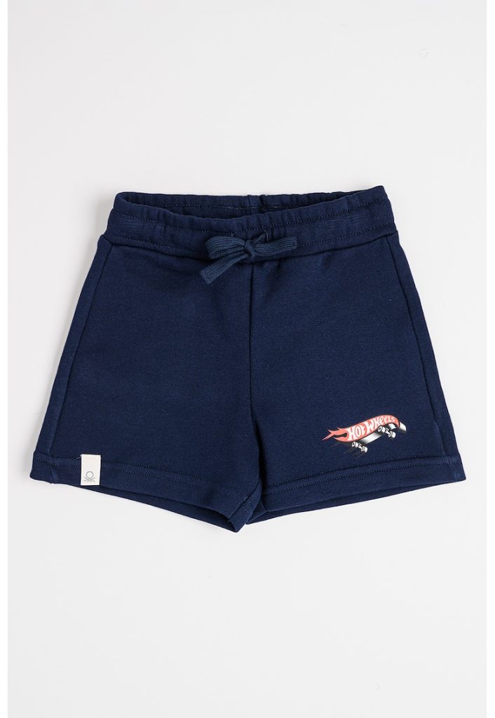 Pantaloni scurti cu imprimeu discret-BAIETI/IMBRACAMINTE/Sorturi-IMBRACAMINTE/Sorturi