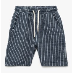 Pantaloni scurti cu model in dungi si buzunare oblice-BAIETI/IMBRACAMINTE/Sorturi-IMBRACAMINTE/Sorturi