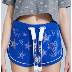 Pantaloni scurti cu strasuri-FEMEI/IMBRACAMINTE/Pantaloni si colanti-IMBRACAMINTE/Pantaloni si colanti