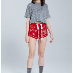 Pantaloni scurti cu strasuri-FEMEI/IMBRACAMINTE/Pantaloni si colanti-IMBRACAMINTE/Pantaloni si colanti