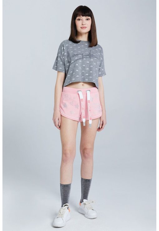 Pantaloni scurti cu strasuri-FEMEI/IMBRACAMINTE/Pantaloni si colanti-IMBRACAMINTE/Pantaloni si colanti
