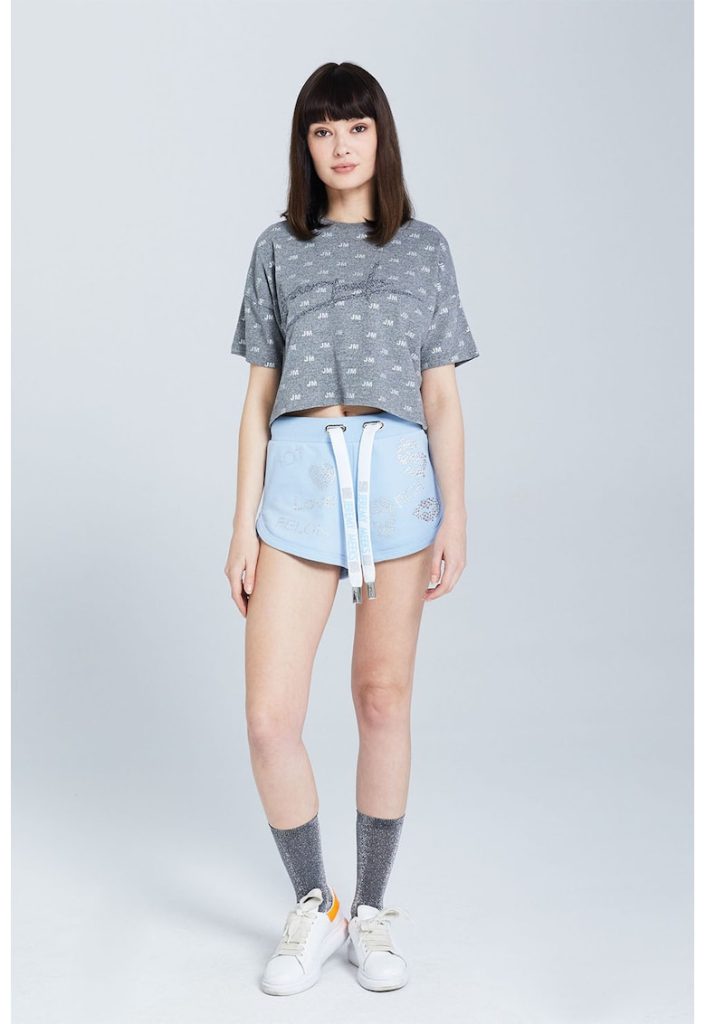 Pantaloni scurti cu strasuri-FEMEI/IMBRACAMINTE/Pantaloni si colanti-IMBRACAMINTE/Pantaloni si colanti