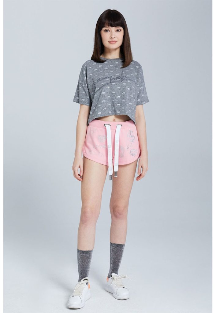 Pantaloni scurti cu strasuri-FEMEI/IMBRACAMINTE/Pantaloni si colanti-IMBRACAMINTE/Pantaloni si colanti
