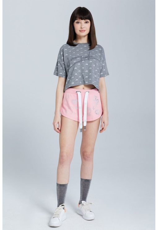 Pantaloni scurti cu strasuri-FEMEI/IMBRACAMINTE/Pantaloni si colanti-IMBRACAMINTE/Pantaloni si colanti