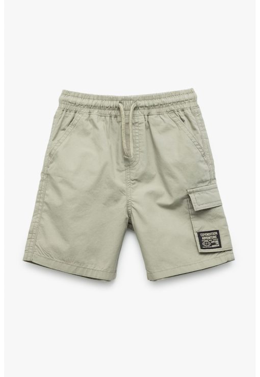 Pantaloni scurti de bumbac cu snur-BAIETI/IMBRACAMINTE/Sorturi-IMBRACAMINTE/Sorturi
