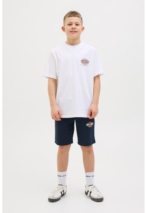Pantaloni scurti din amestec de bumbac cu buzunare laterale-BAIETI/IMBRACAMINTE/Sorturi-IMBRACAMINTE/Sorturi