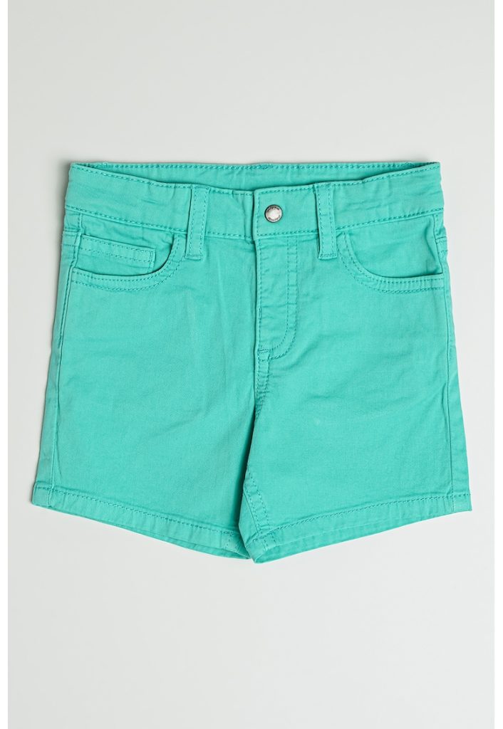 Pantaloni scurti din amestec de bumbac cu model uni-BAIETI/IMBRACAMINTE/Sorturi-IMBRACAMINTE/Sorturi