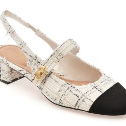 Pantofi ALDO alb-negru