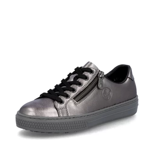 Pantofi Rieker L59L1-90 argintiu-Pantofi-Pantofi