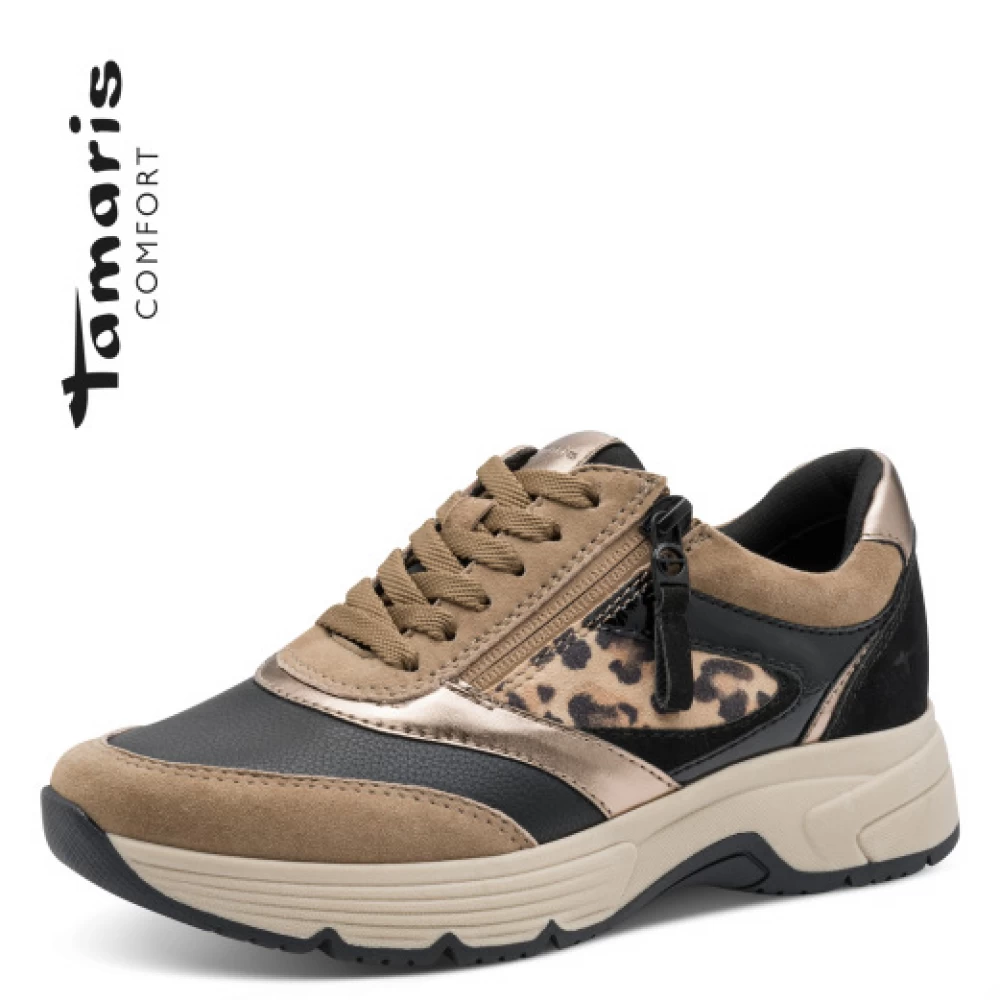 Pantofi Tamaris 8-83705-45 326 maro-negru-Pantofi-Pantofi