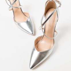 Pantofi cu toc Arpat Argintii 3