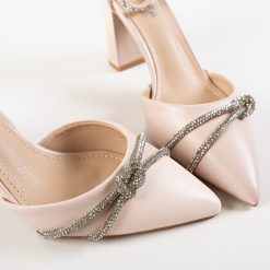 Pantofi cu toc Cenat Bej 6