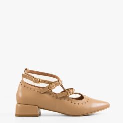 Pantofi cu toc Leslie Nude 2