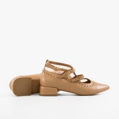 Pantofi cu toc Leslie Nude 3