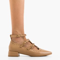 Pantofi cu toc Leslie Nude 5