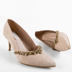Pantofi dama Caiden Bej 5