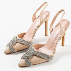 Pantofi dama Erika Bej 5